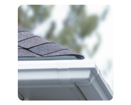 Traditional Vinyl Rain Gutters